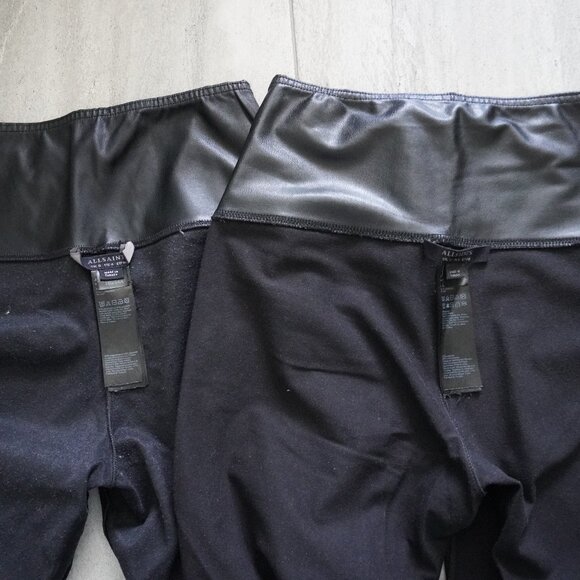 ALLSAINTS Faux Leather Leggings – Black – Size 4 (US) - Picture 7 of 7